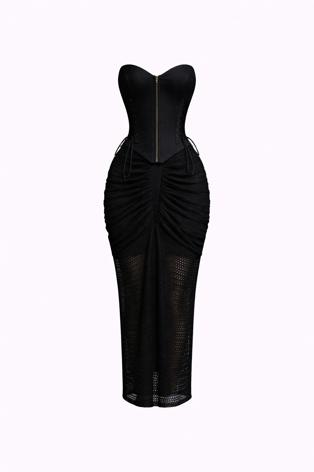 Obsidian Siren Corset Gown Set